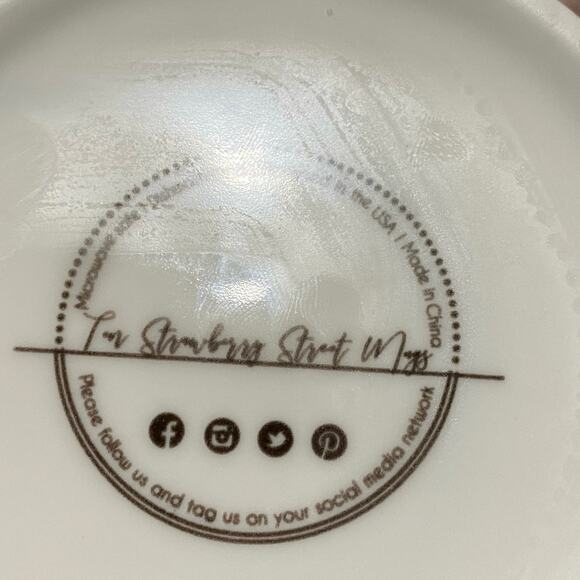 Love The Journey Coffee Mug 12oz Teal Italian Scooter Moped Signed On Bottom - Picture 4 of 4